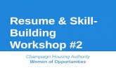 Resume & Skill-Building Workshop