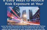 8 Easy Ways to Reduce Risk Exposure