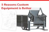 5 Reasons Custom Equipment is Better for Your Plant