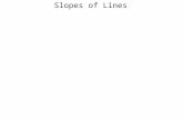 5 slopes of lines