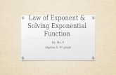 Law of exponent Lecture Slide
