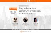 The Creative Life Blog to Book: Your Content, Your Proposal, Your Platform at #BlogHer15