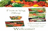 Fruit and veg shop window sign for Shopping role play!