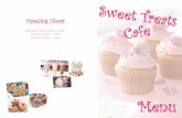 Sweet Treats Cafe Menu for Cafe Role Play!