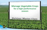 Nutrient Master Class for Vegetable Growers