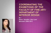 Coordinating the Exhibition of The Faculty of fine