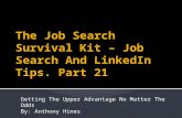 Job Search Survival Kit -- Part 21 -- Cold Hard Facts About Today's Workplace. --