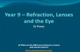 Yr9 - Refraction, Lenses and The Eye