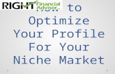 How to optimize your profile for your niche