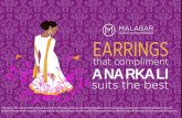 Earrings that compliment Anarkali suits the best