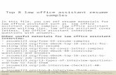 Top 8 law office assistant resume samples