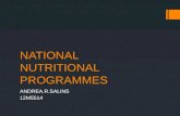 National nutritional programmes-INDIA