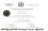 Fulbright certificate of completion