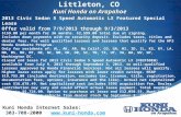 Littleton - Honda Summer Clearance Event - New Model Specials Colorado