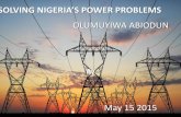 Solving Nigeria's Power Problems