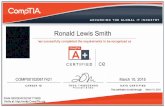 Ron Smith's A+ Certification