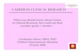 Career in clinical research