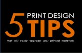 5 Print Design Tips
