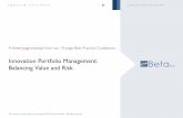 Innovation Portfolio Management - Balancing Value and Risk
