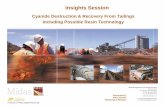 Recovery of Cyanide From Tailings Using Resins