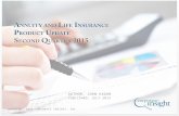 Annuity and life insurance product update - Q2 2015
