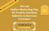 31 cool online marketing tips for food & nutrition industry to increase customer