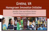 Gretna, VA 2015 DRF Intern Project