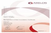 e-Certificate Management of Risk Foundation