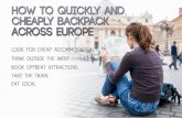 Backpacking to Europe