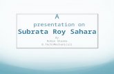 Subrata Roy Sahara's Analysis according to theories of motivation