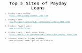 Top 5 Sites Of Payday Loans
