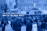 Location analytics: what is the buzz about?