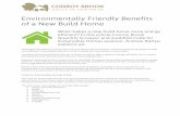 Environmentally Friendly Benefits of a New Build Home