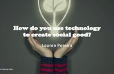Technology: an effective way to Promote Social Good