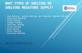 Shelving types from Shelving Megastore