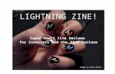 Lightning Zines! Super Short Zine Reviews for Zinesters and the Zine Curious