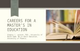 Careers   for a master’s in education