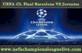 Live Football Barcelona vs Juventus 6 June 2015