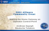 Making the Home Gateway an Operator Control Point - Andreas Sayegh, Deutsche Telekom Laboratories