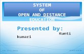 Online examination system of open and distance education kunti
