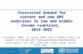 Forcasted demand for current and new ARV medicines in low and middle income countries, 2014-2025