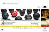 Creating a group in Facebook