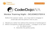 Mentor Training Night - Dojomester II