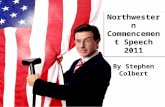 Northwestern commencement speech 2011 by Stephen Colbert-A visual summary