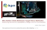 Defcon23 why nation-state_malware_target_telco_omercoskun