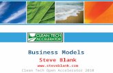 Business plans versus business models - 2010