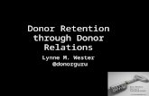 Donor Retention through donor relations