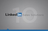 10 Tips to help you maximize your LinkedIn sales profile.