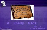 A shady plot ppt by a Group of Sidney Sheldon, Class X