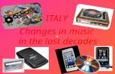Italy changes in music and films